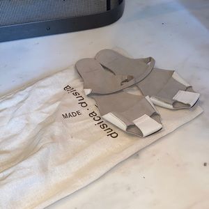 Made in Italy leather flat shoe